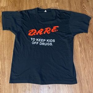 Vintage 80s DARE Promo T Shirt Size Large GUC